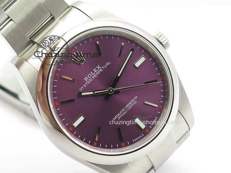 MiroTime 0509 Thermal Oyster Perpetual 39mm 114300 JF 1:1 Best Edition Grape Dial On SS Bracelet SA 3792